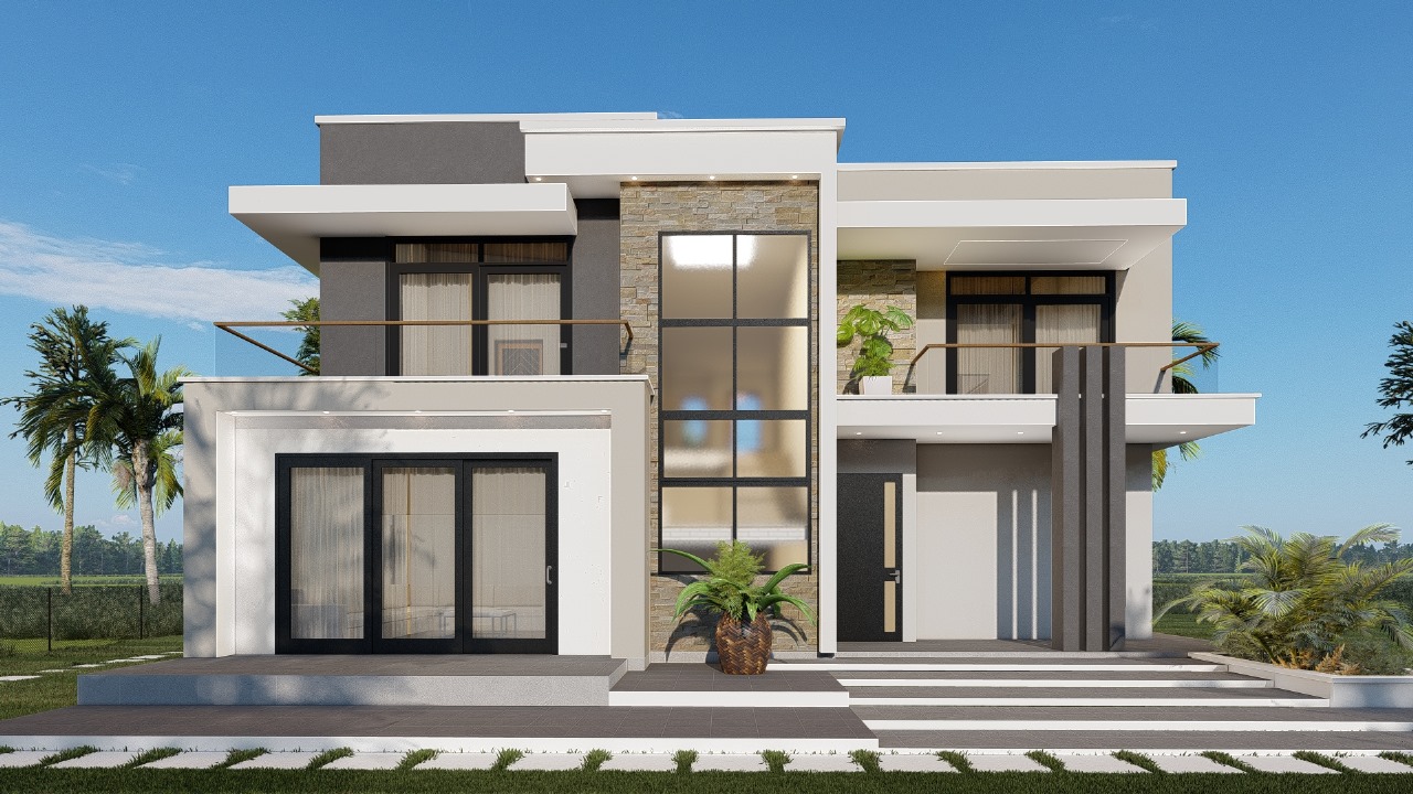 Modern interior design space